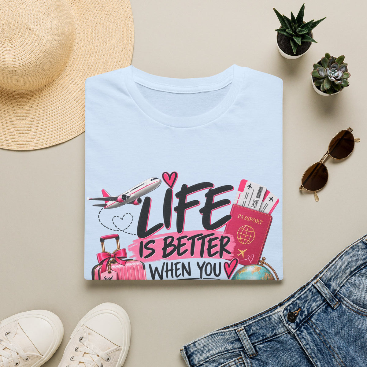 Life Is Better When You Travel T-Shirt — Travel Lover Tee