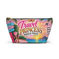 Travel Princess Makeup Pouch — Tropical Sunset Accessory Bag