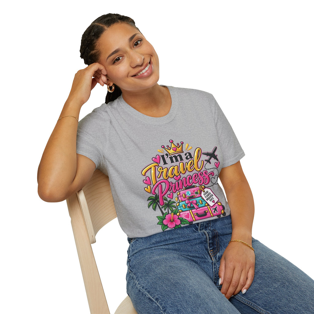 Travel Princess T-Shirt – Cute Vacation & Travel Lover Tee