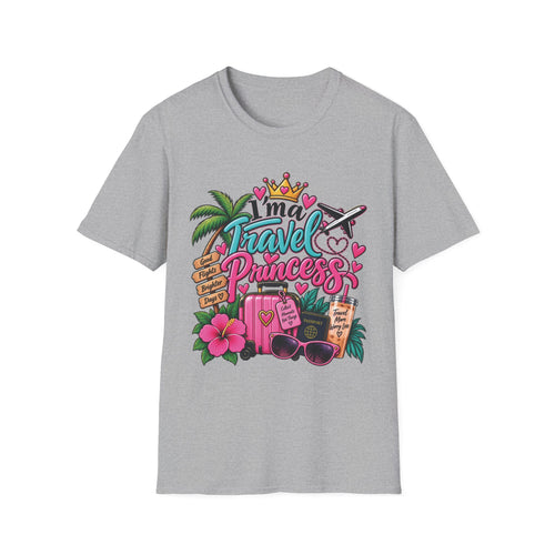 Travel Princess T-Shirt — "I'm a Travel Princess" Vacation Tee