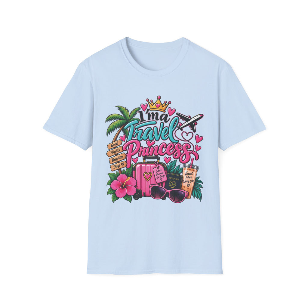 Travel Princess T-Shirt — "I'm a Travel Princess" Vacation Tee