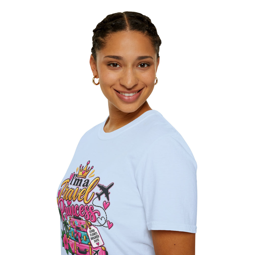 Travel Princess T-Shirt – Cute Vacation & Travel Lover Tee