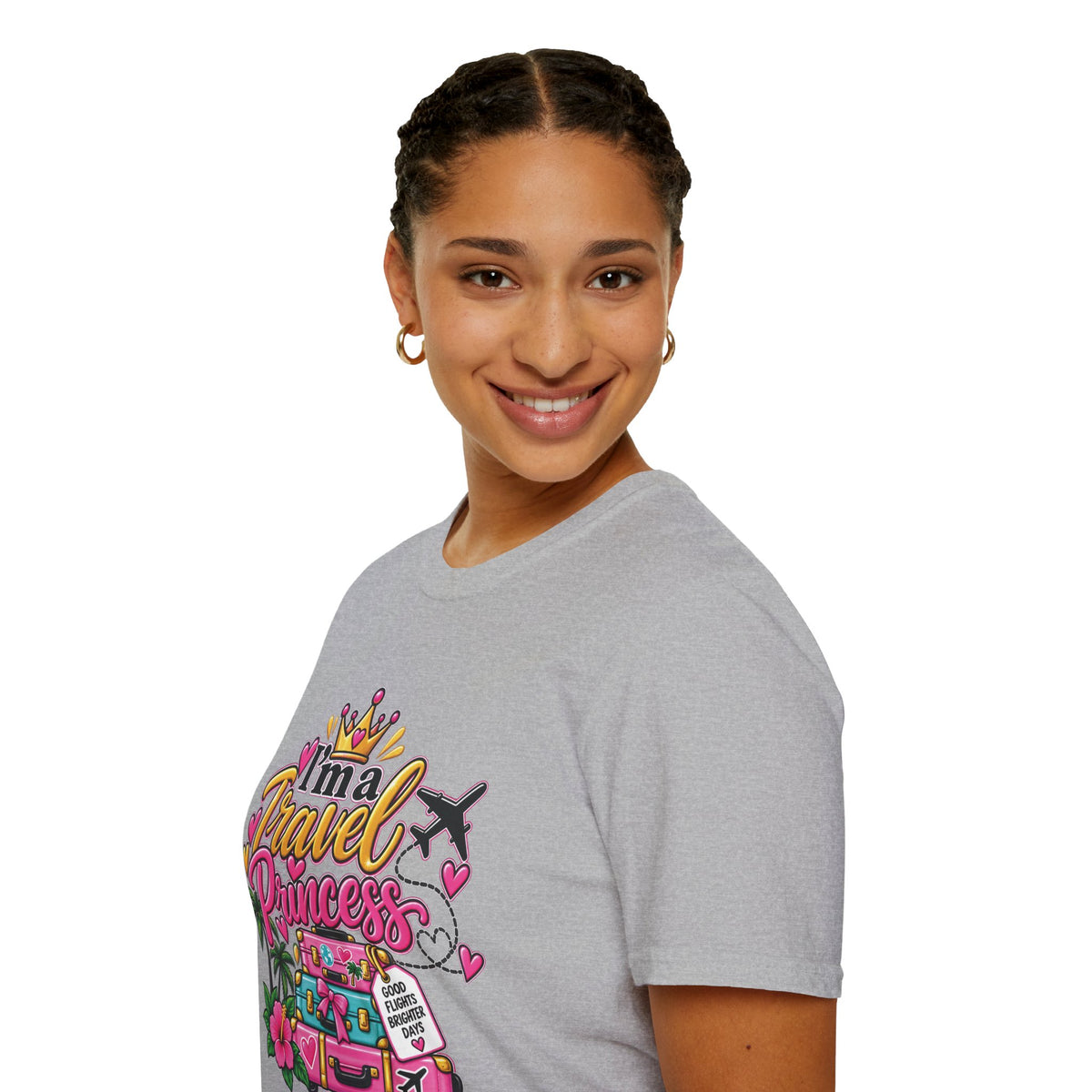 Travel Princess T-Shirt – Cute Vacation & Travel Lover Tee