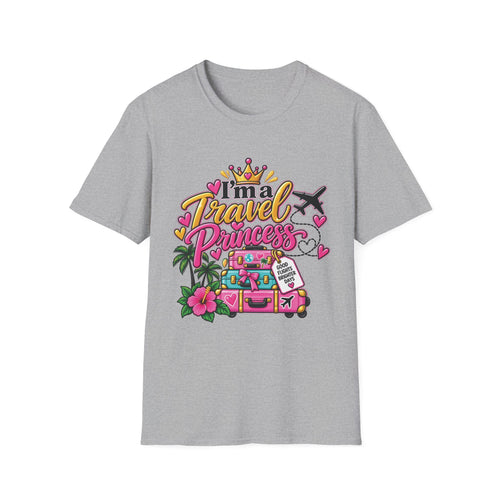 Travel Princess T-Shirt – Cute Vacation & Travel Lover Tee