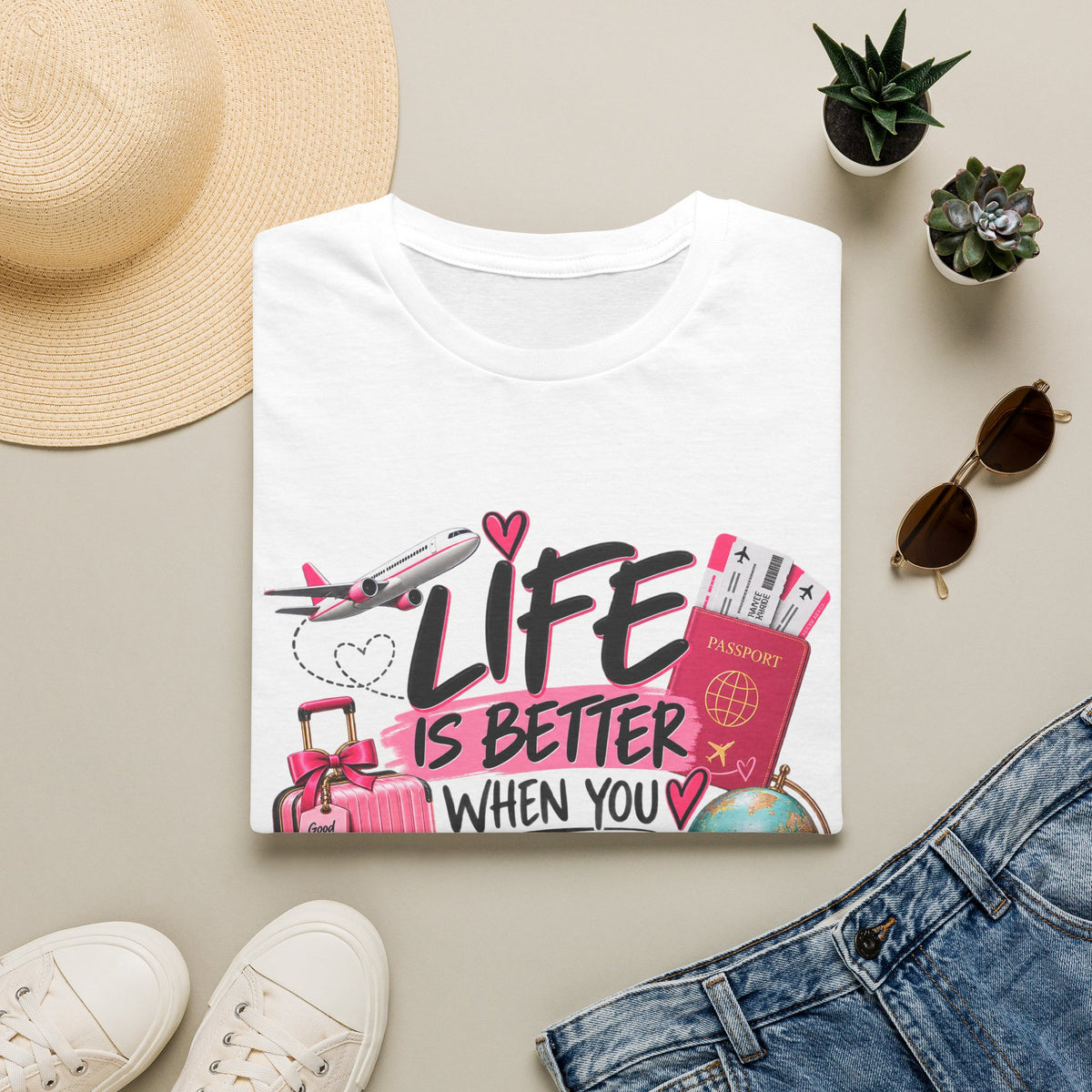 Life Is Better When You Travel T-Shirt — Travel Lover Tee