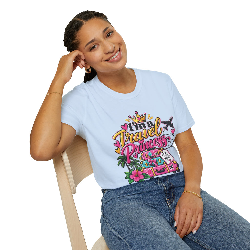 Travel Princess T-Shirt – Cute Vacation & Travel Lover Tee